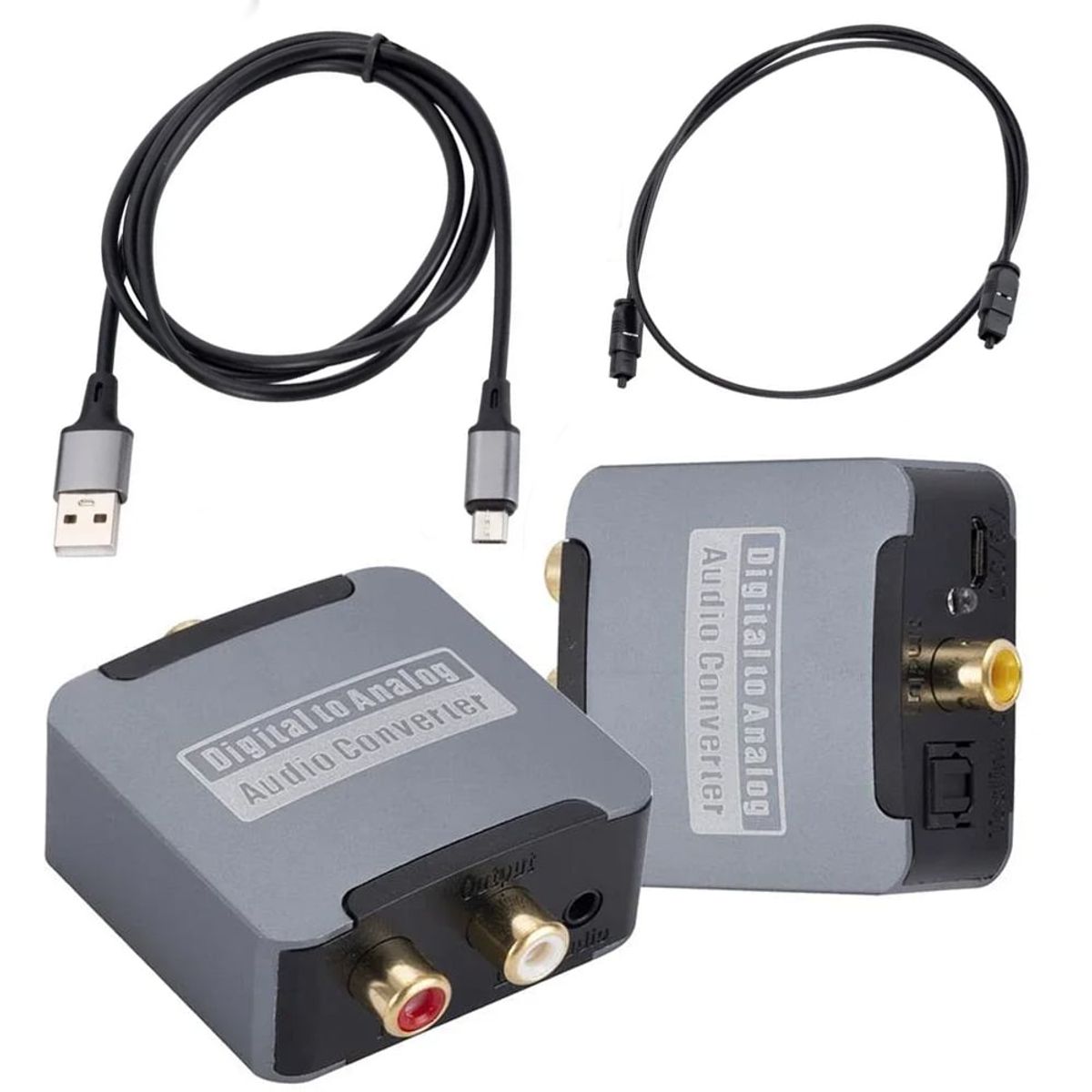 GENERICO - Convertidor de Audio Optico Digital a Rca digital a análogo