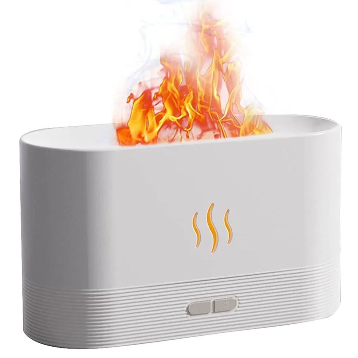 GENERICO - humidificador de aire 3D Flame Aromatizante Blanco Mas Una Esencia