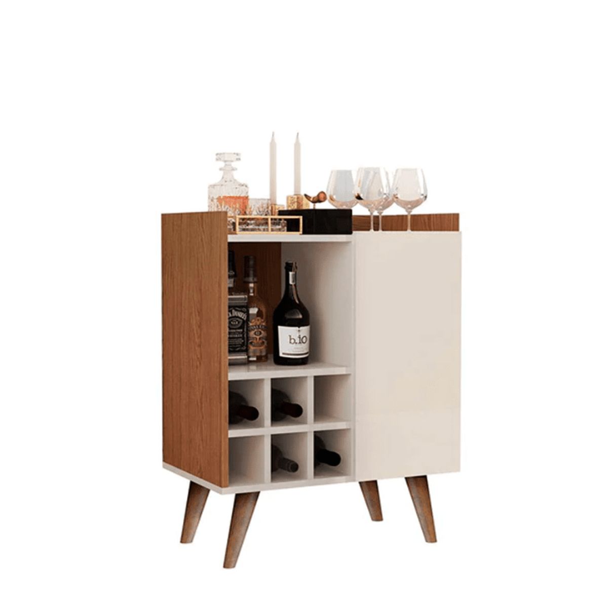 NACION MUEBLES - BAR ROMA COLOR BLANCO NM