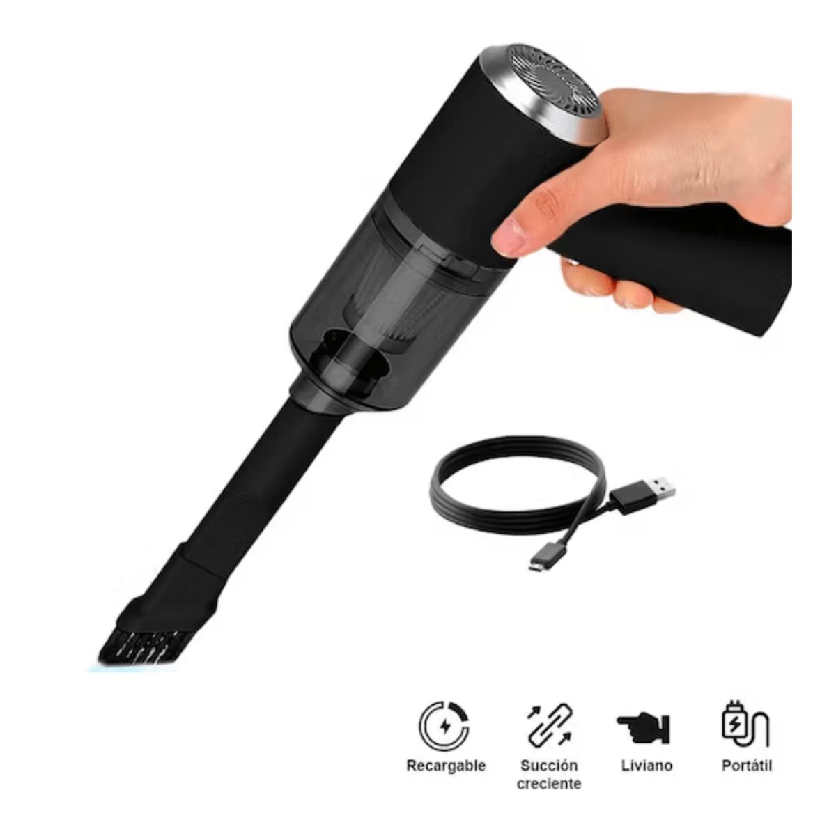 GENERICO - MINI ASPIRADORA PORTATIL 3 en 1 RECARGABLE