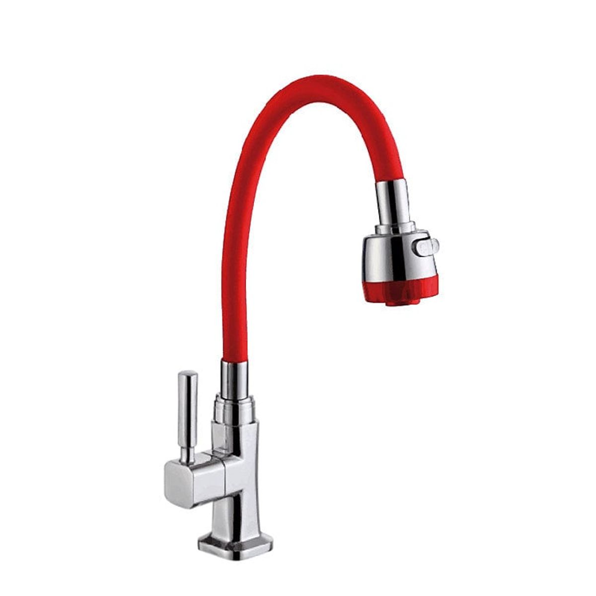 Llave Ganso  Para Cocina Bronce Cromado Rojo, marca XM - Foto Principal