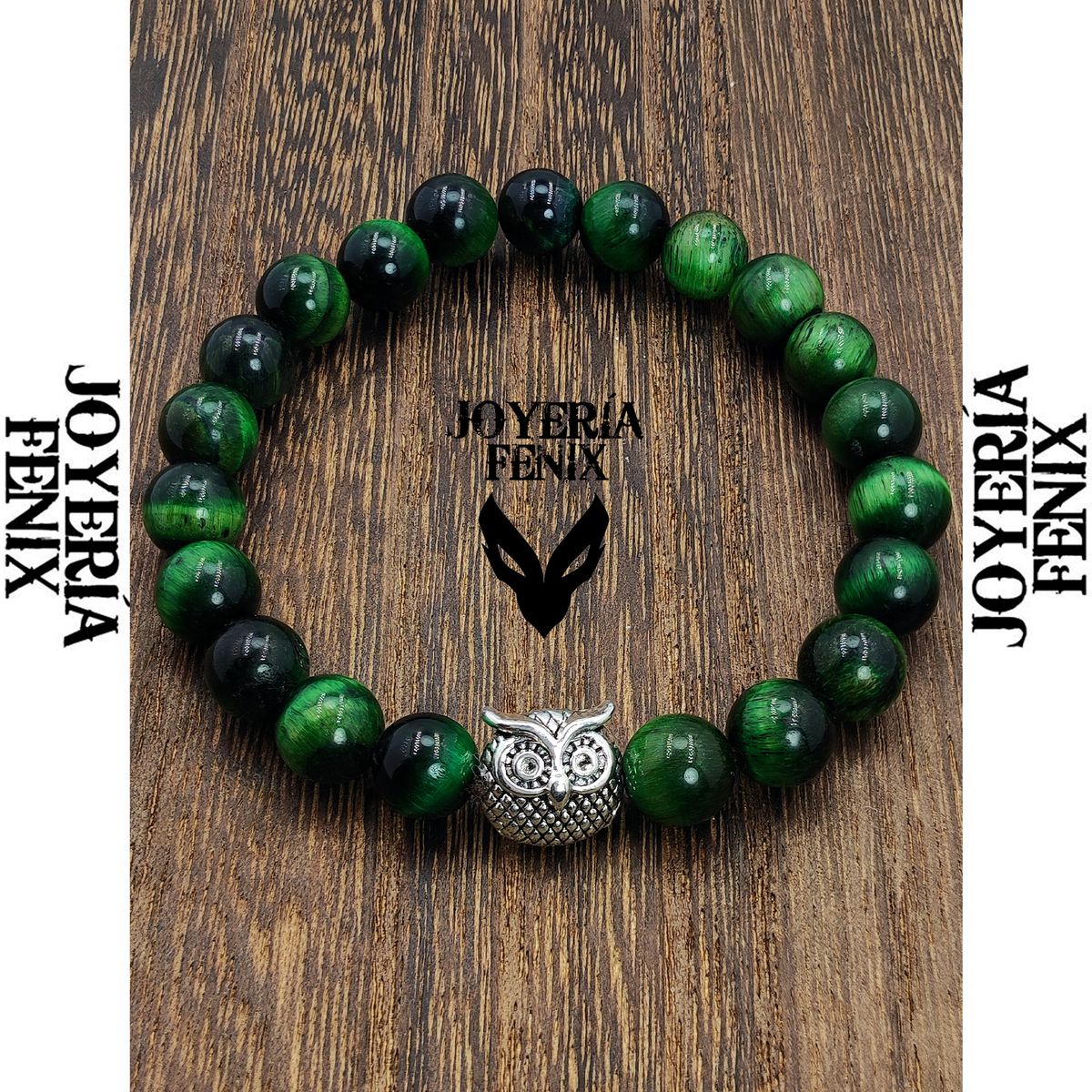 JOYERIA FENIX - Pulsera Piedra Natural Búho - Joyería Fénix