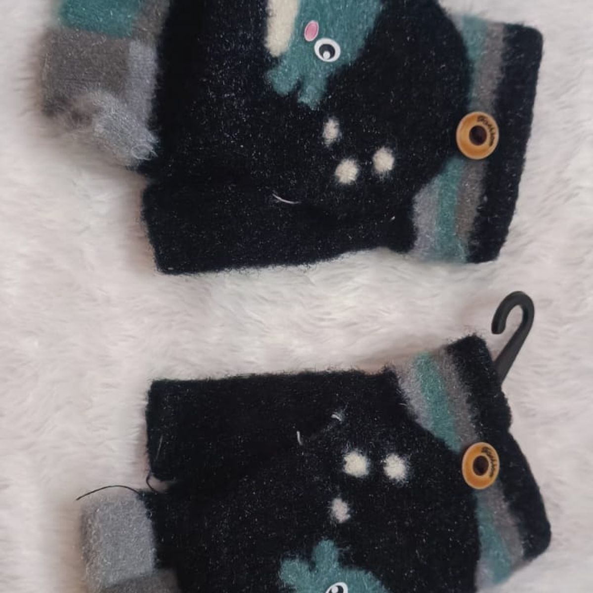 GENERICO - Guantes De Peluche De Dibujos Animados Para Niños Sin Dedos