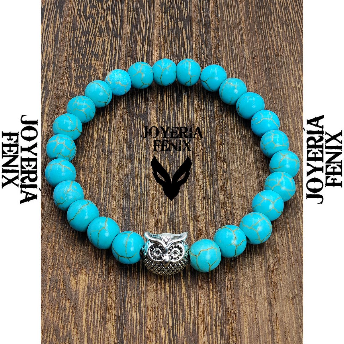 JOYERIA FENIX - Pulsera Piedra Natural Búho - Joyería Fénix