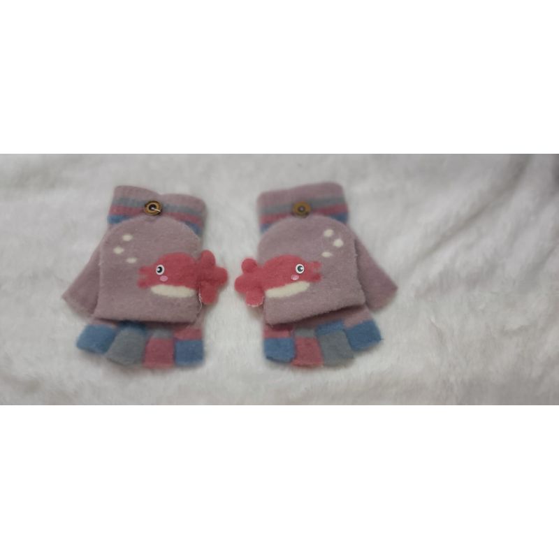 GENERICO - Guantes De Peluche De Dibujos Animados Para Niñas Sin Dedos