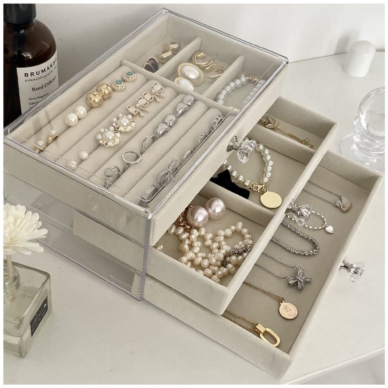 GENERICO - Joyero Organizador De Joyas Cofre Pulseras Relojes 3 Niveles