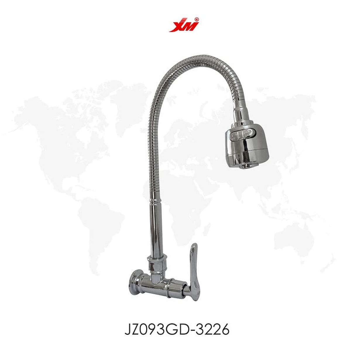 GENERICO - Llave Ganso  Para Cocina en Bronce Cromado