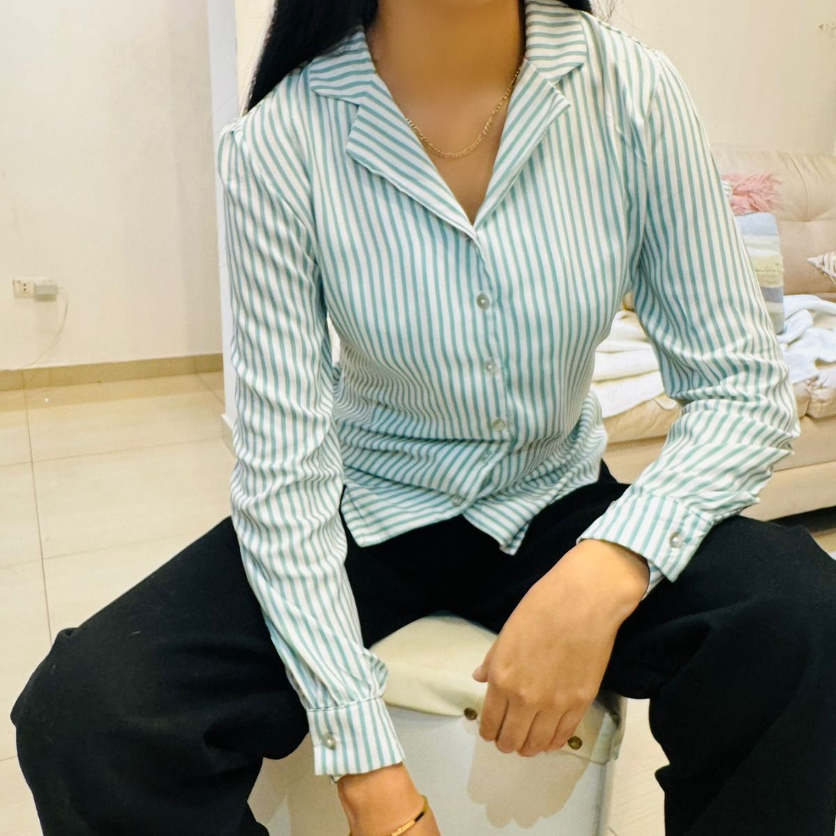 GENERICO - BLUSA A RAYAS PARA DAMA