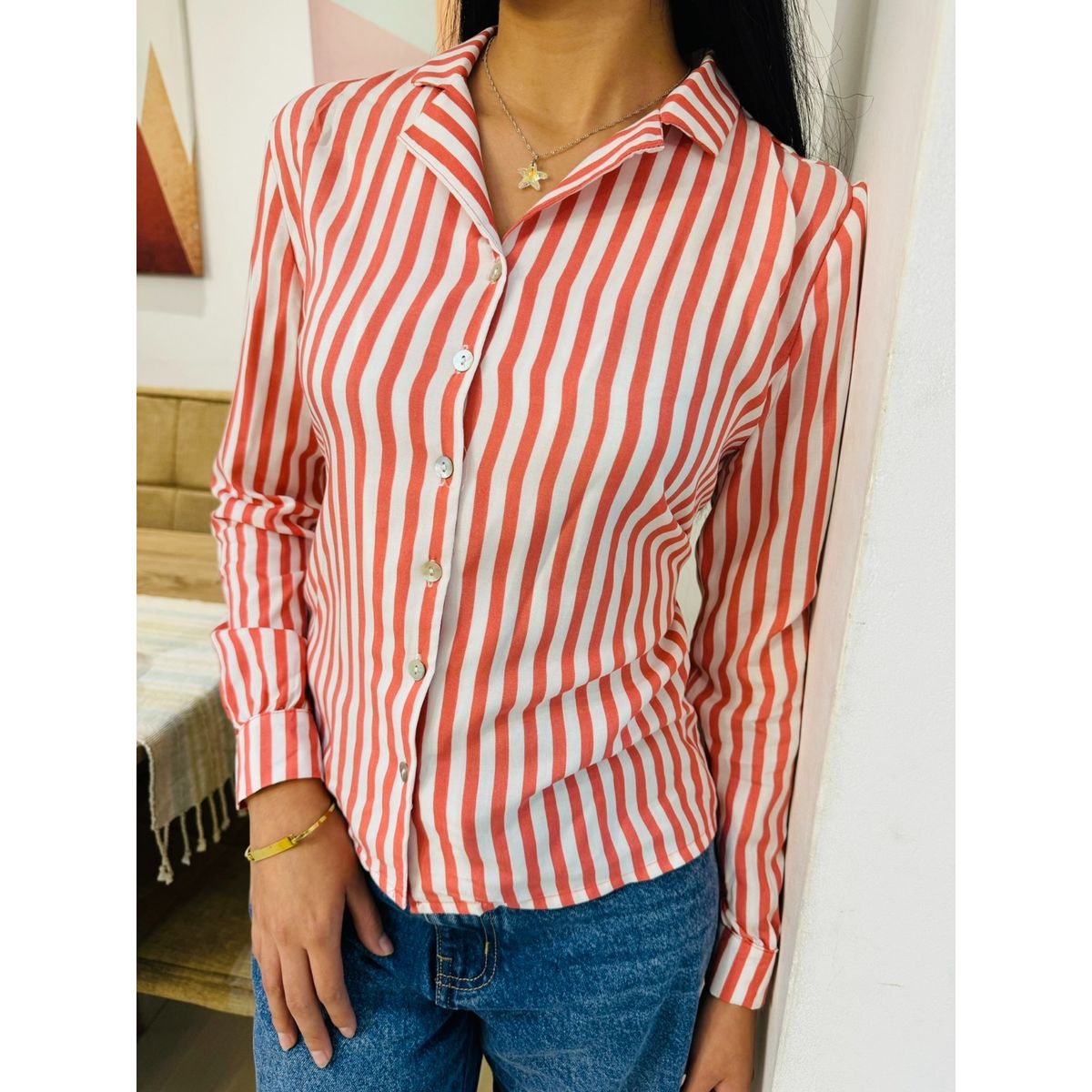 GENERICO - BLUSA A RAYAS PARA DAMA