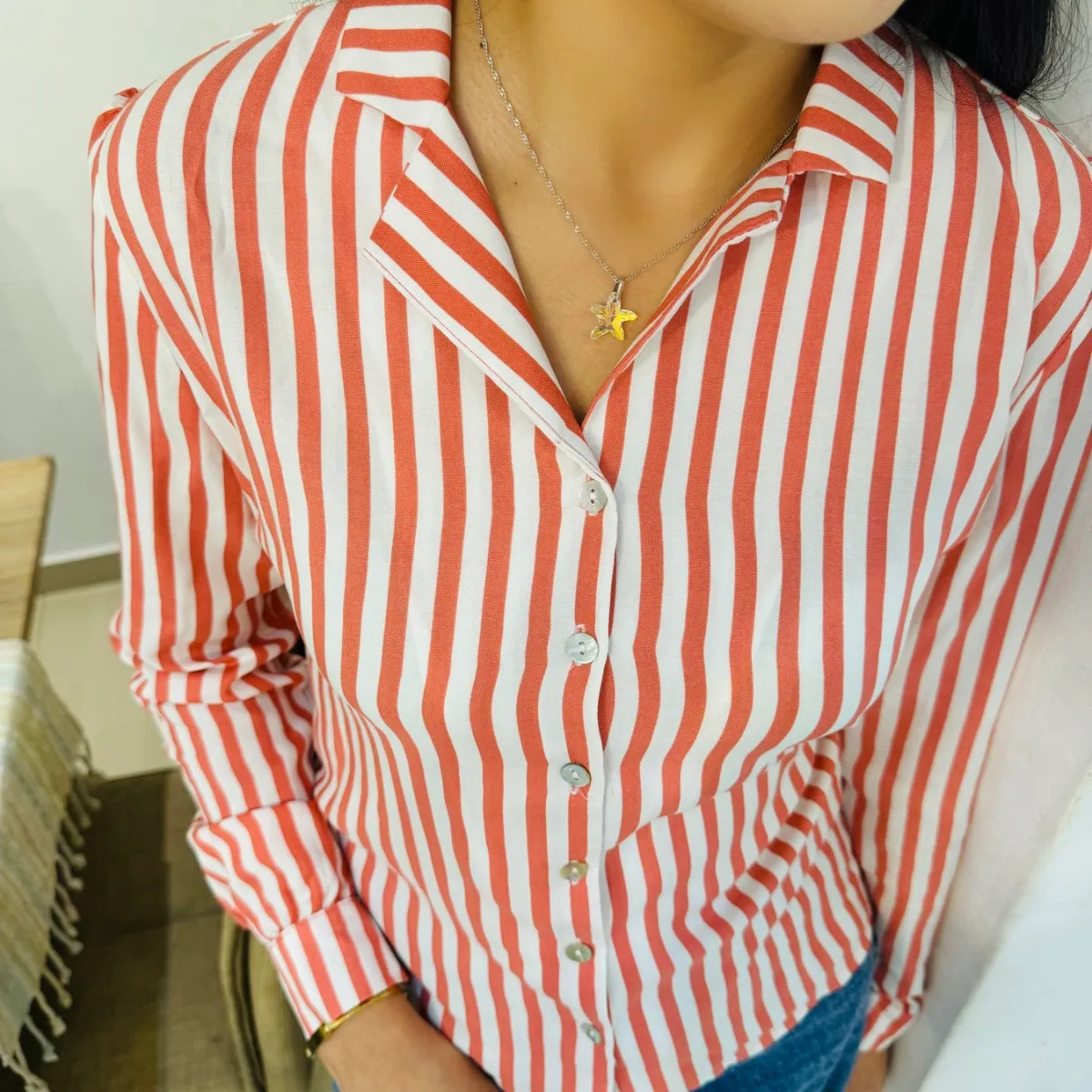 GENERICO - BLUSA A RAYAS PARA DAMA