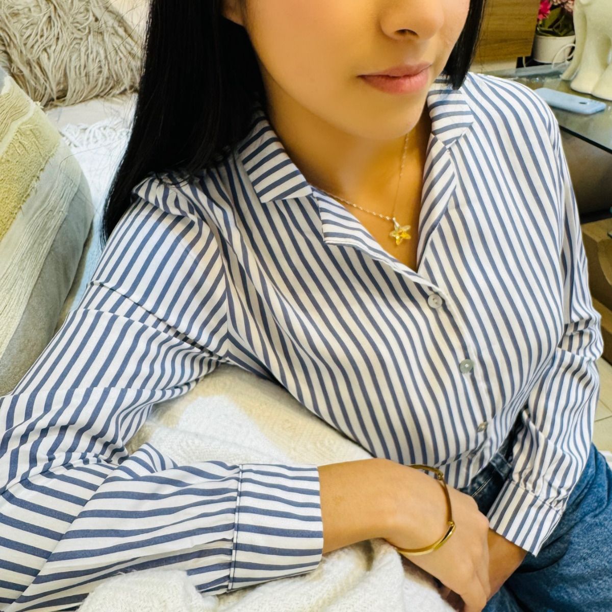 GENERICO - BLUSA A RAYAS PARA DAMA