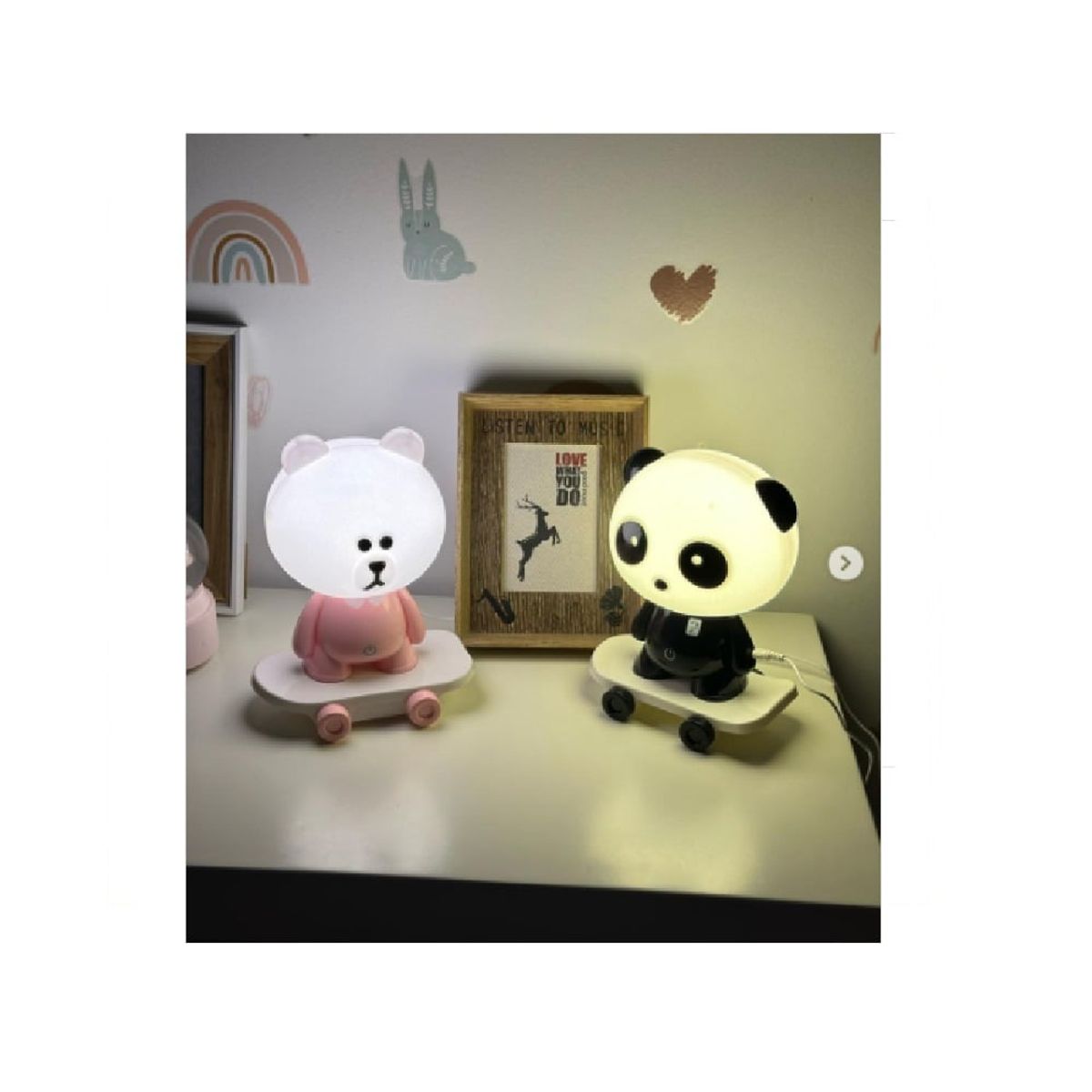 OTTOWARE - Lámpara de Animalitos con Skate para Niña