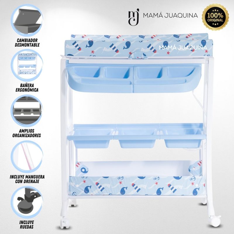 BABY - Bañera Cambiador «NAMI» Edición Limitada Blue