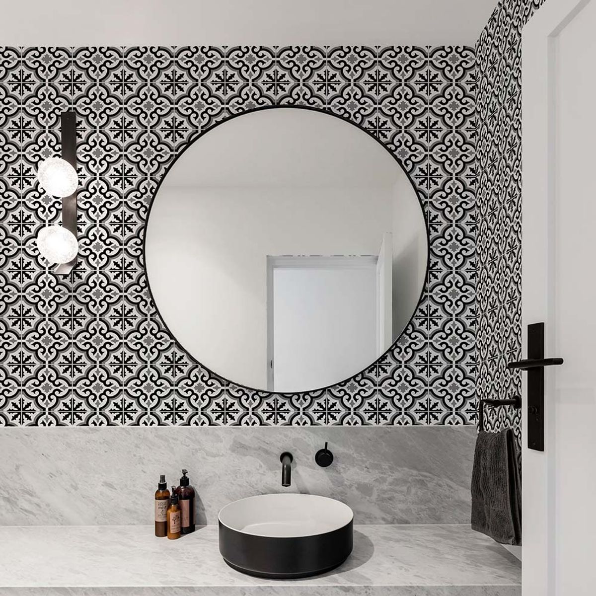 MULTITOP - Papel Tapiz Oasis Grecian 052X10 Mts Black