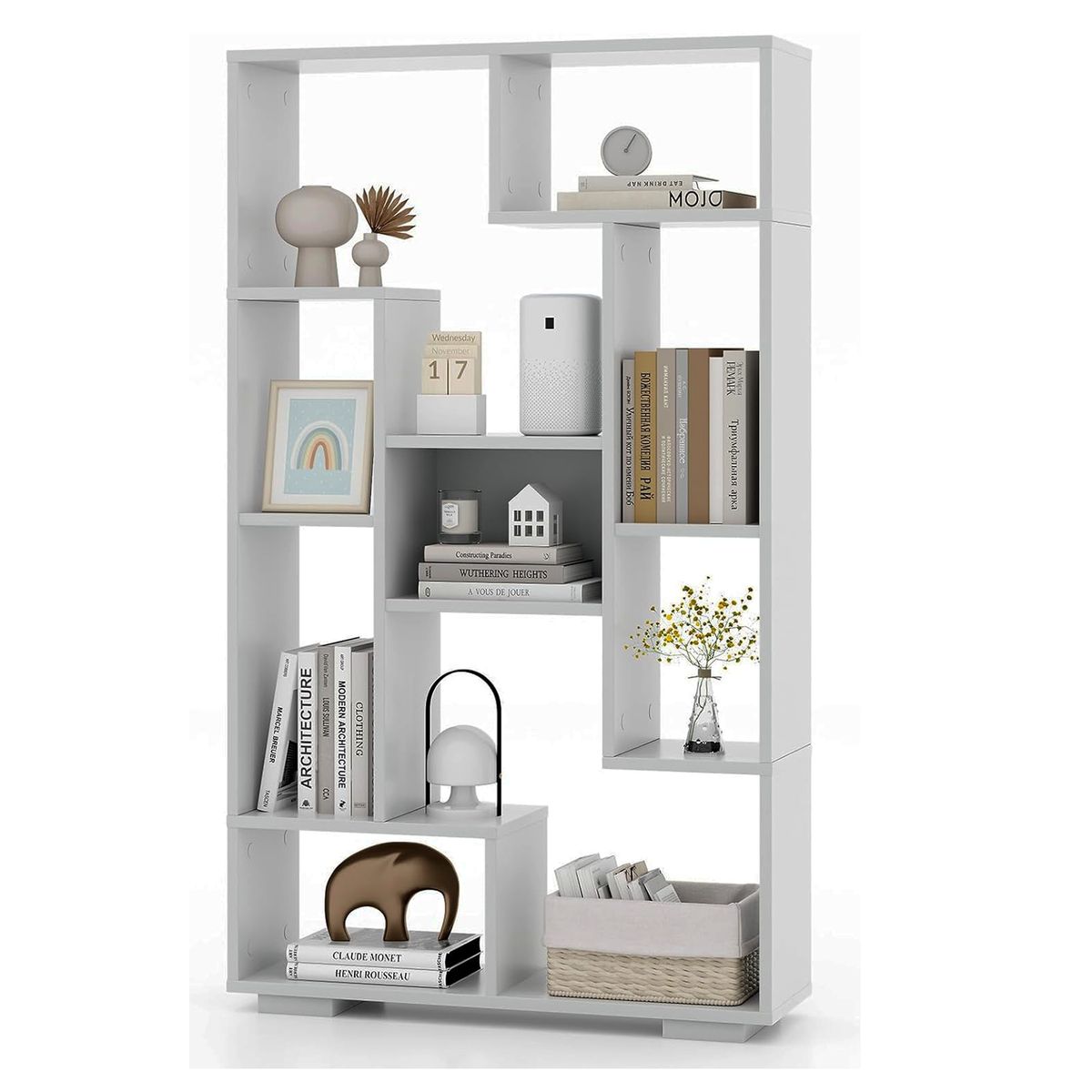 DIBA MUEBLES - Librero o Estante Multiusos Piper Blanco DIBA Muebles