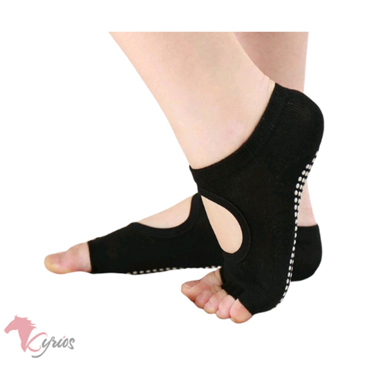 GENERICO - Medias Mitones Antideslizantes Marinera Danza Yoga Pilates