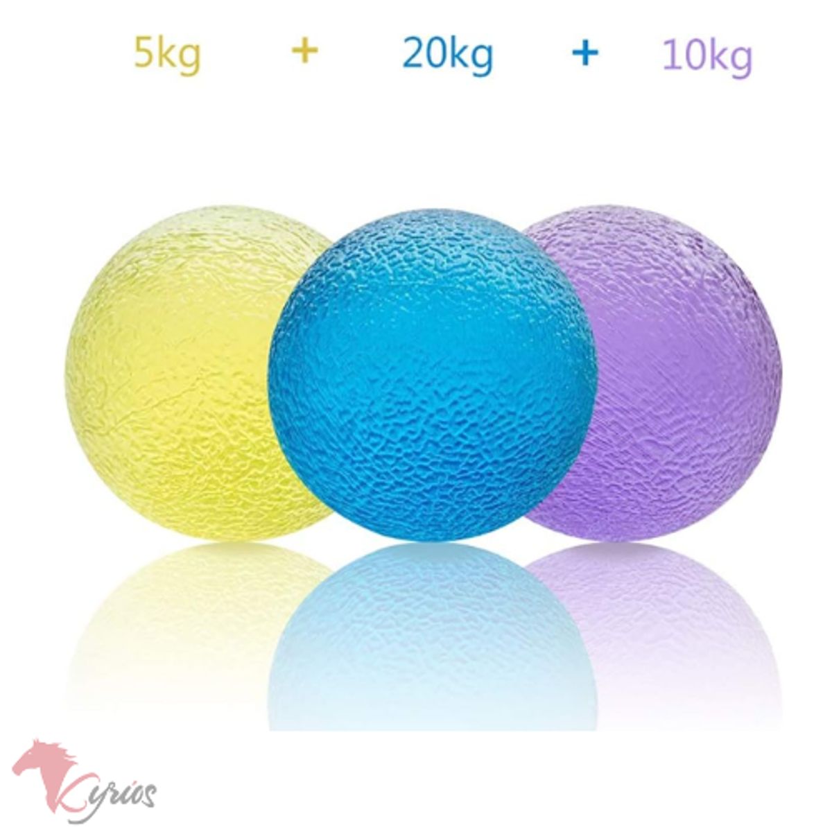 GENERICO - Bolas de AntiEstrés Para Mano Dedos X3