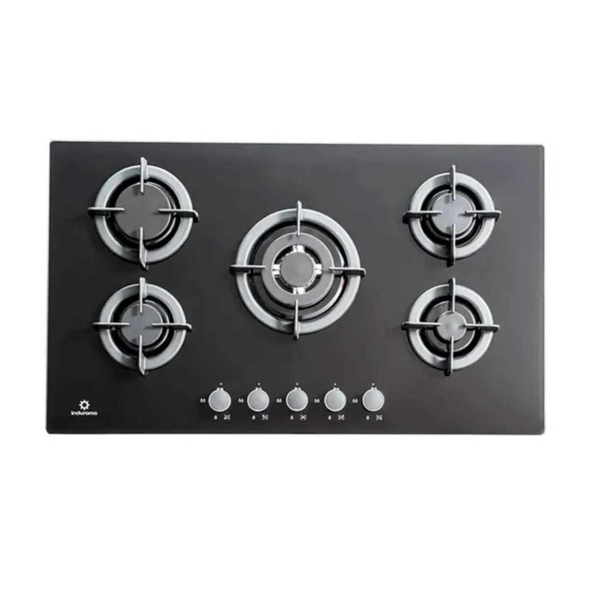 INDURAMA - Indurama Encimera EGI-905VDNEG 5 Quemadores a Gas 90cm
