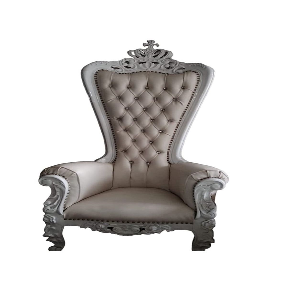 MOBILIARI - Remate Oulet Sillón alto Luis XVI - Beige