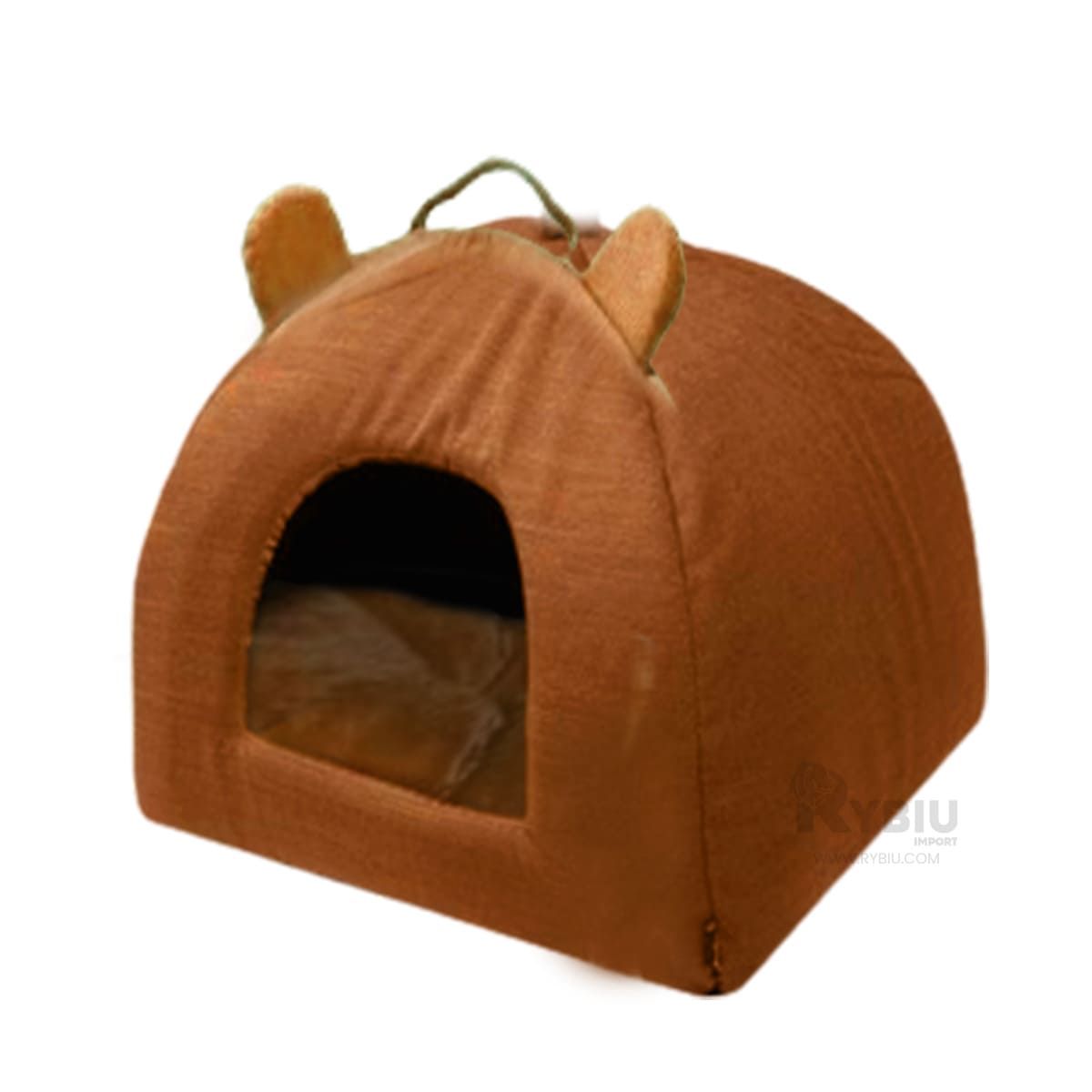 GENERICO - Cama Cerrada en Forma de Iglu para Gatos Talla S Tono Marron