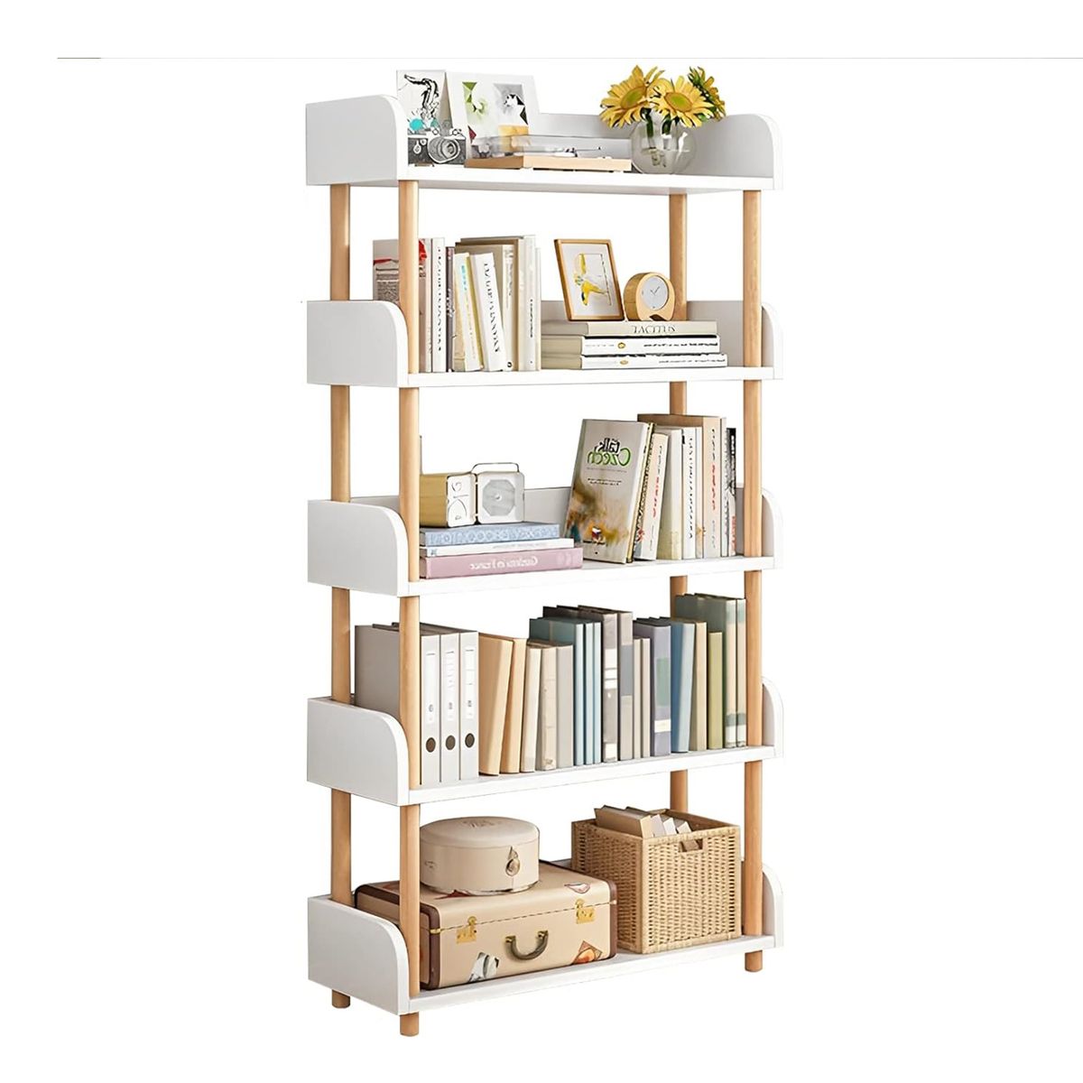 DIBA MUEBLES - Estante Librero 5 Niveles Mercy DIBA Muebles