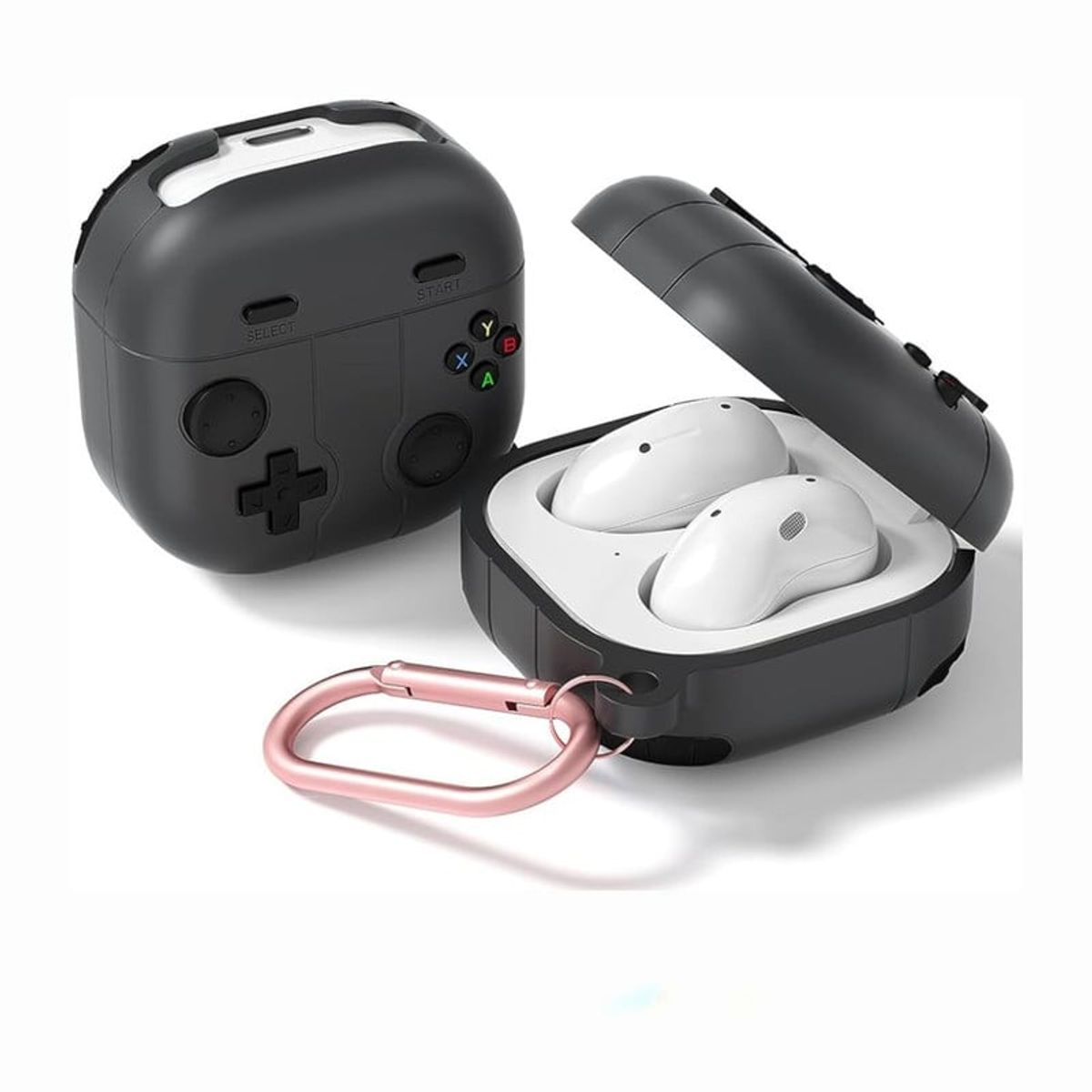 CASE - Protector de Audifonos Samsung Buds 2 Pro Nintendo - Negro