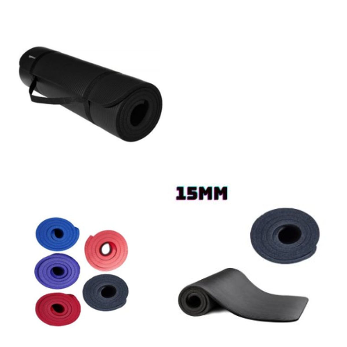 GENERICO - Mat Multifuncional Para Yoga 15mm