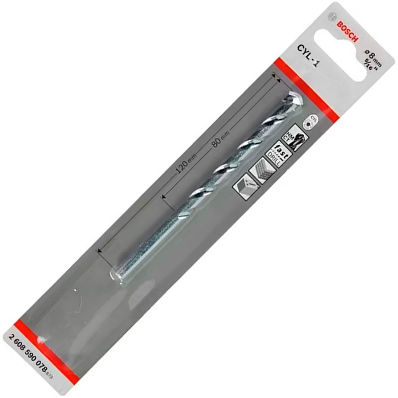 BOSCH - Bosch Broca Muro Concreto CYL-1 8.0 X 120