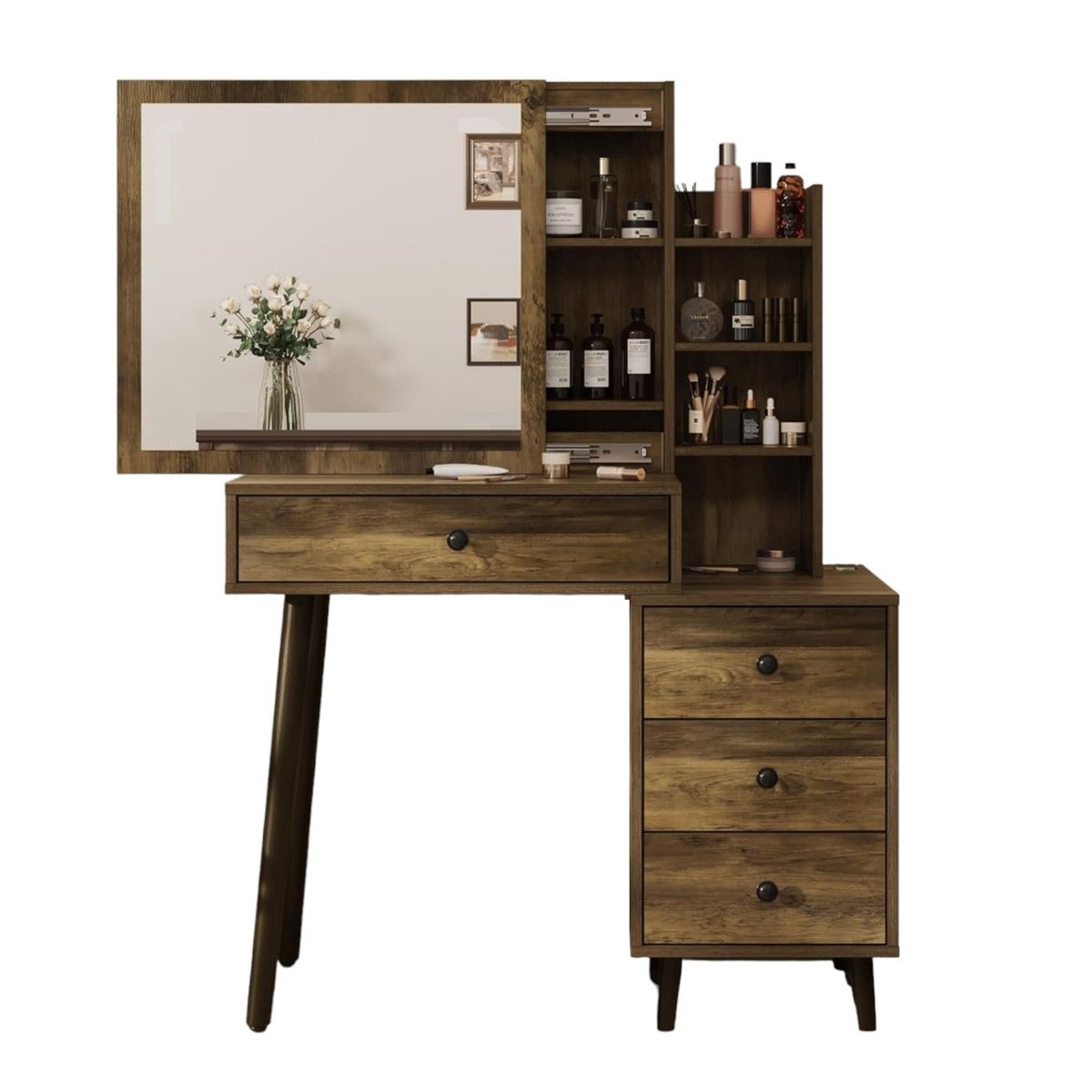 DIBA MUEBLES - Mueble Tocador con Asiento Athena DIBA Muebles
