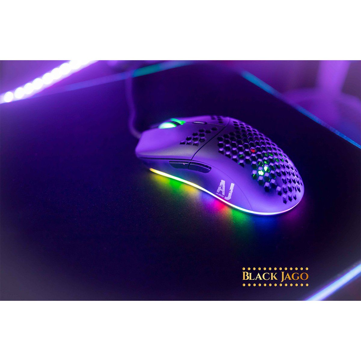 GENERICO - MOUSE GAMER luces RGB hasta 16mil dpi