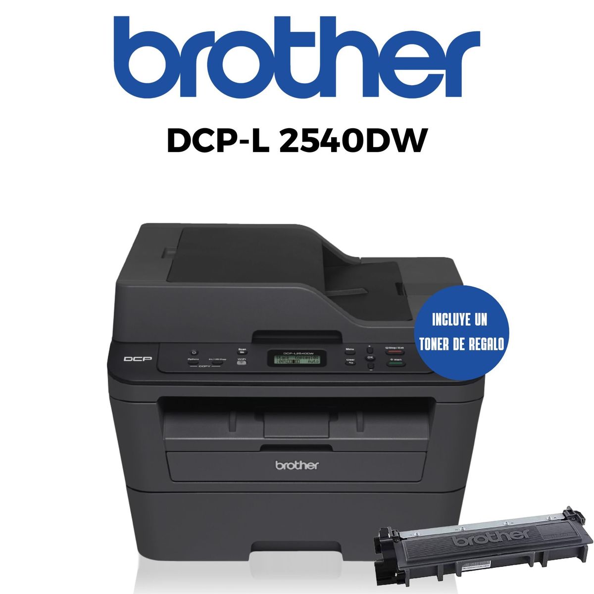 BROTHER - IMPRESORA LASER MONOCROMATICA MULTIFUNCIONAL BROTHER DCP - L2540DW