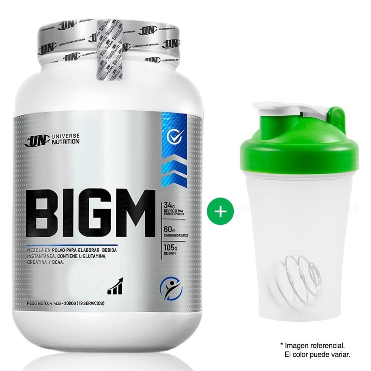 UNIVERSE NUTRITION - BIGM PROTEINA SUERO DE LECHE 2KG VAINILLA