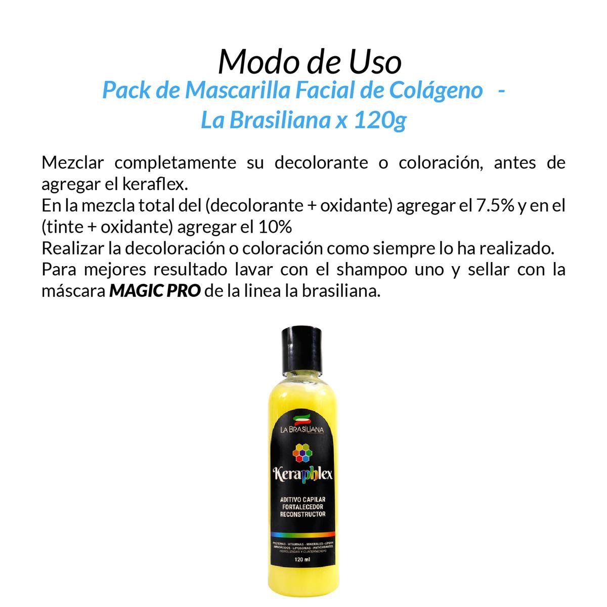 LA BRASILIANA - Keraphlex Fortalecedor Reconstructor La Brasiliana 120Gr
