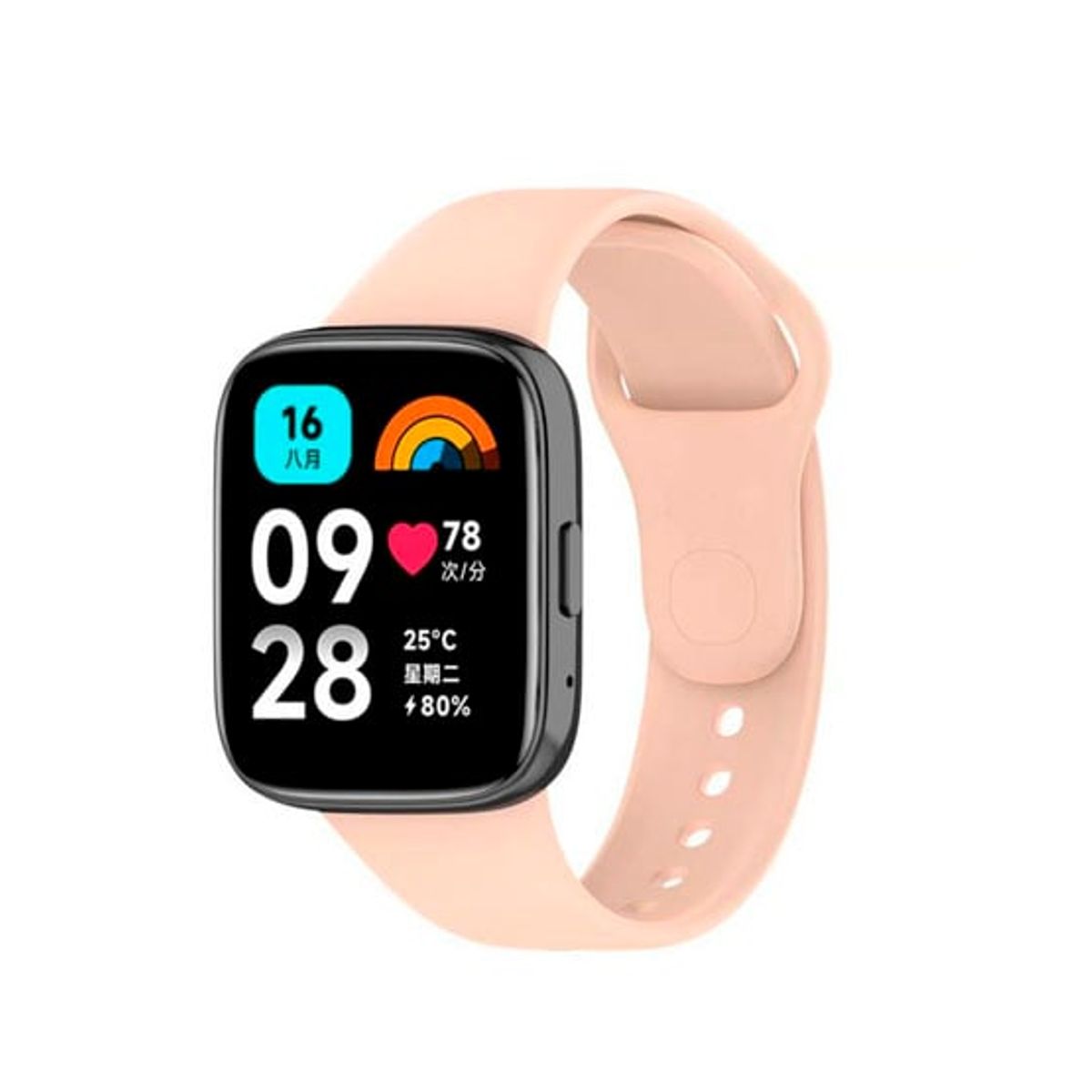 GENERICO - Correa de Silicona  Xiaomi Redmi Watch 3 Active - Rosado