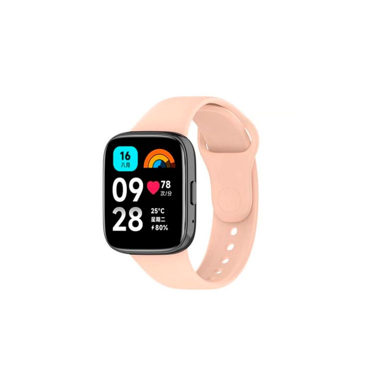 GENERICO - Correa de Silicona  Xiaomi Redmi Watch 3 Active - Rosado