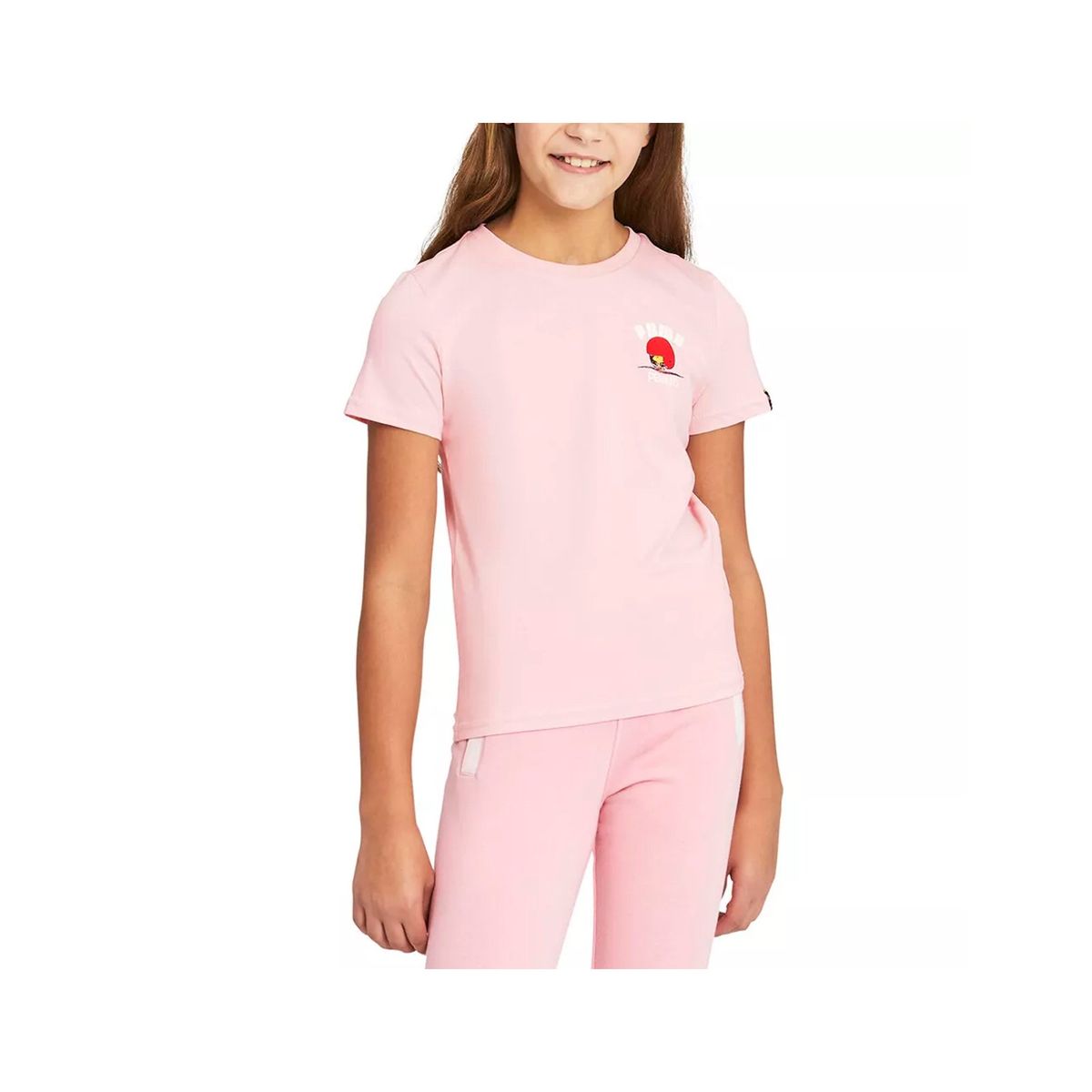 PUMA - Puma Polo Peanuts Crew Neck Rosado Niñas
