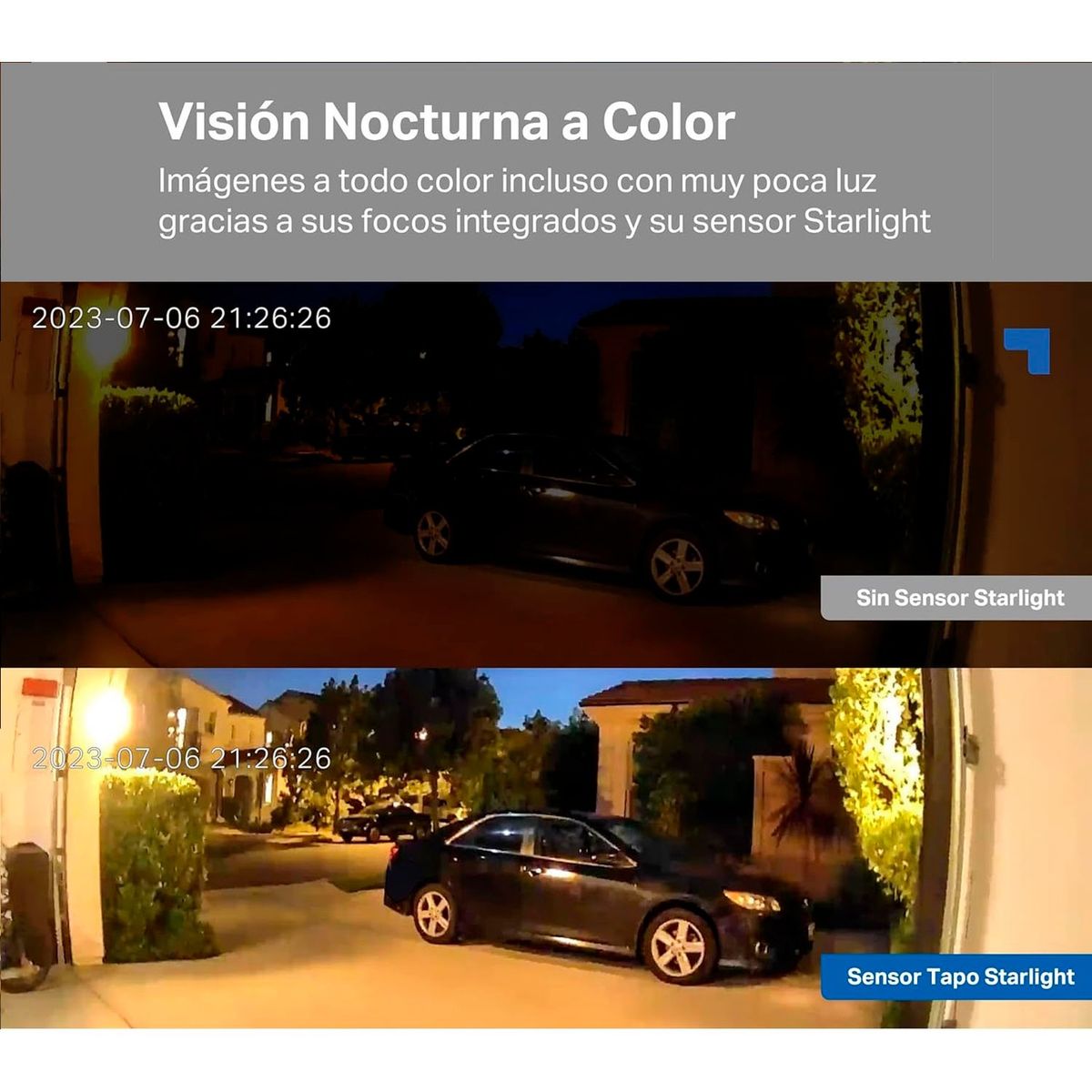 TP LINK - Cámara de Seguridad Wi-Fi Tapo C120 4MP 2K Exterior Noche Color