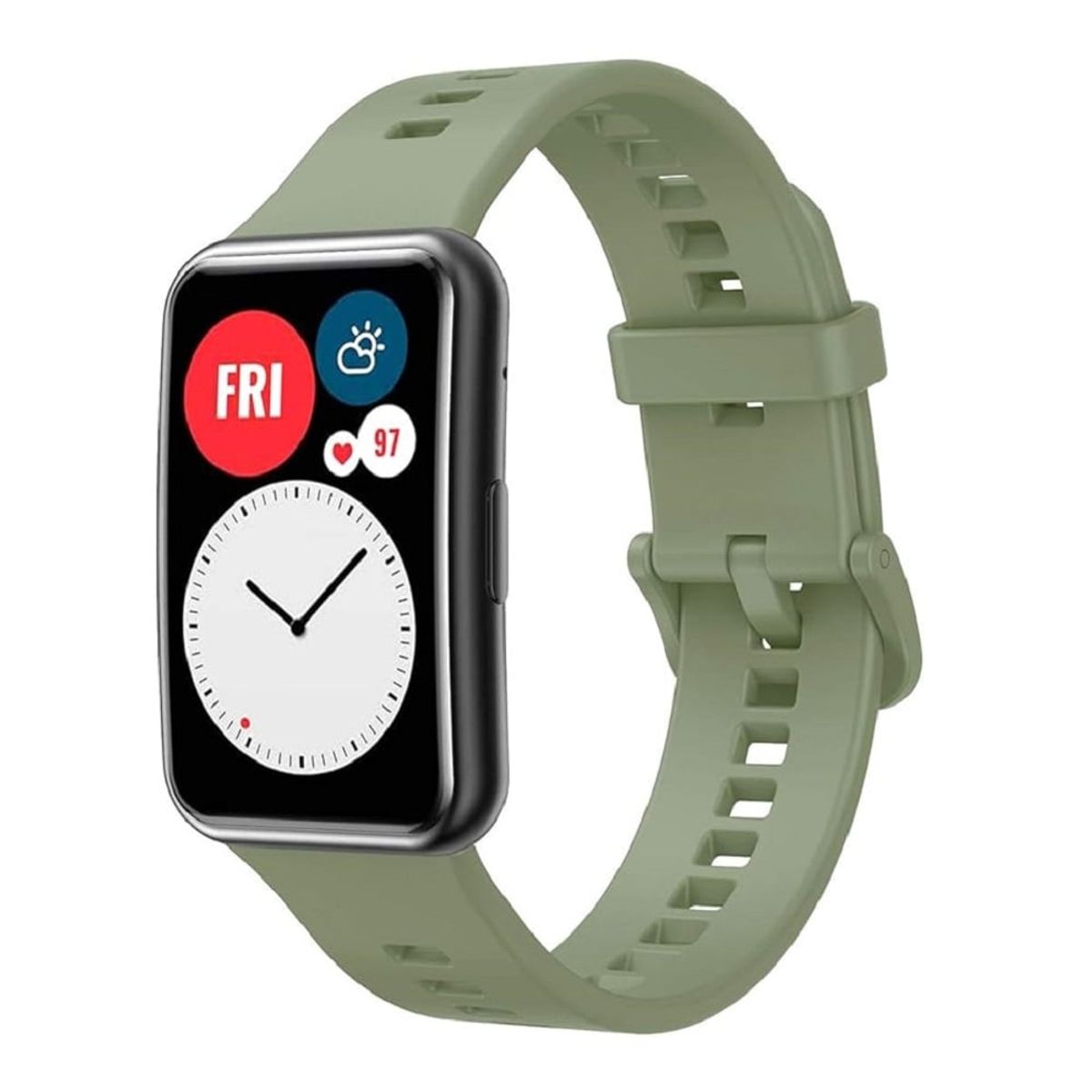 GENERICO - CORREA SILICONA PARA HUAWEI WATCH FIT - VERDE