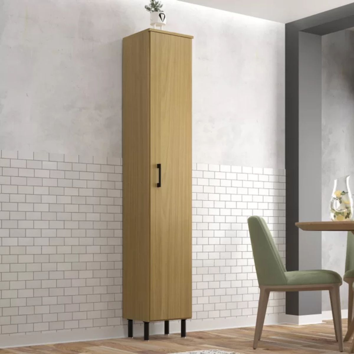 TU MESITA - Alacena Multiusos Ximena color Roble 1 puerta TU MESITA