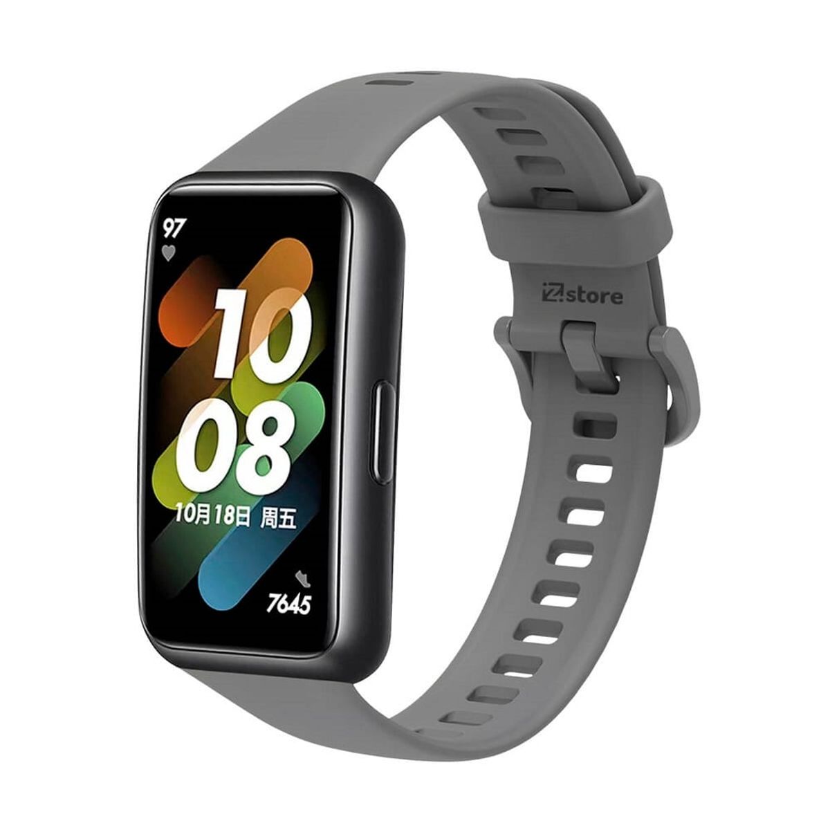GENERICO - CORREA SILICONA PARA HUAWEI BAND 7 - GRIS