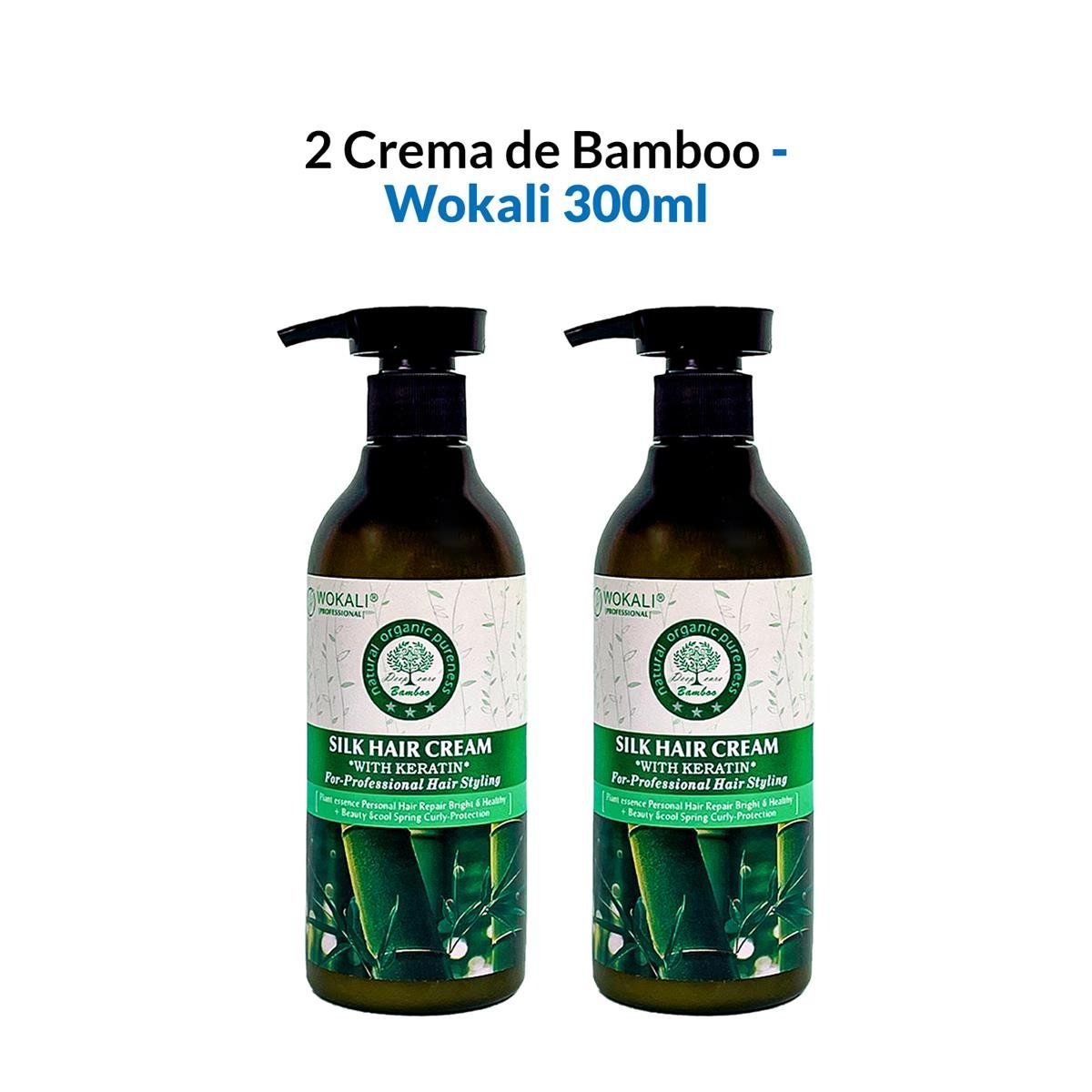 WOKALI - Crema De Bamboo Wokali 300ml 2 Unidades
