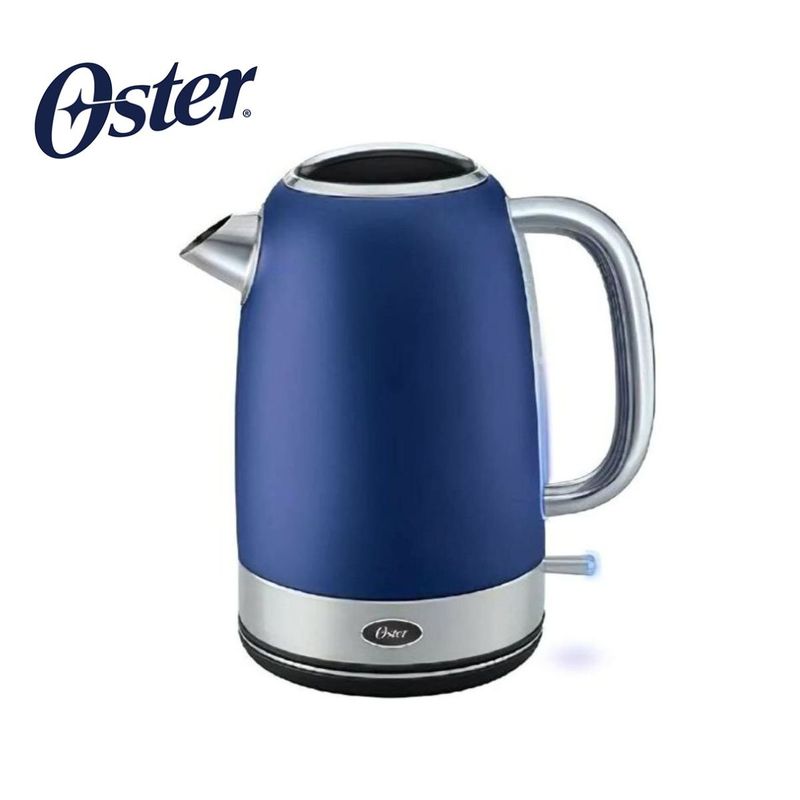 OSTER - Hervidor Eléctrico Oster de 1.7 Lt. Acero Inoxidable Azul