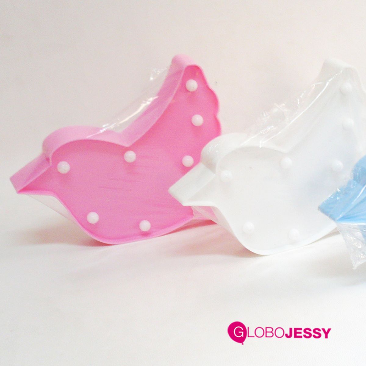 GENERICO - Lámpara Decorativa Led Mesa // Forma de Paloma // 3 unidades