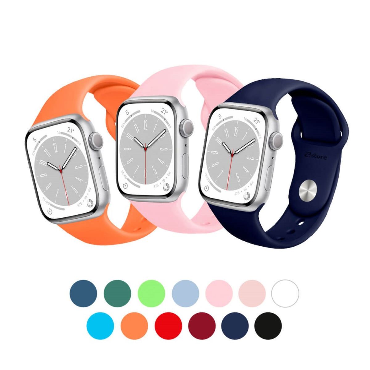 GENERICO - CORREA DE SILICONA PARA WATCH 38-40-41 MM ROSA CLARO