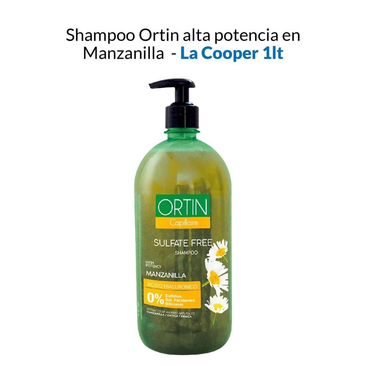 GENERICO - Shampoo Ortin Alta Potencia En Manzanilla La Cooper 1Lt