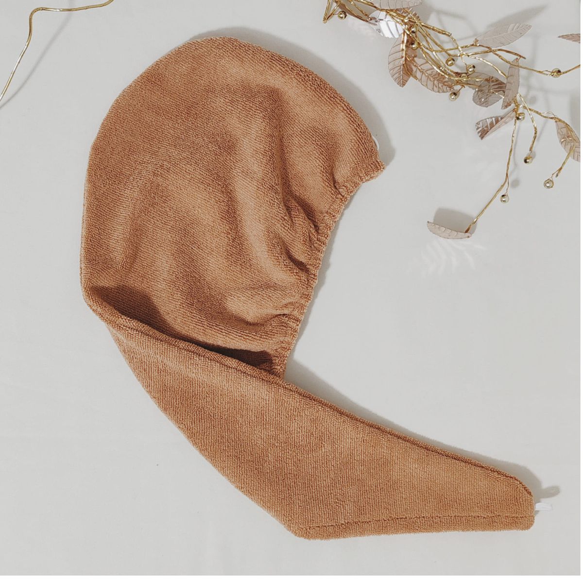 GENERICO - Toalla Turbante de Microfibra - Color Arena