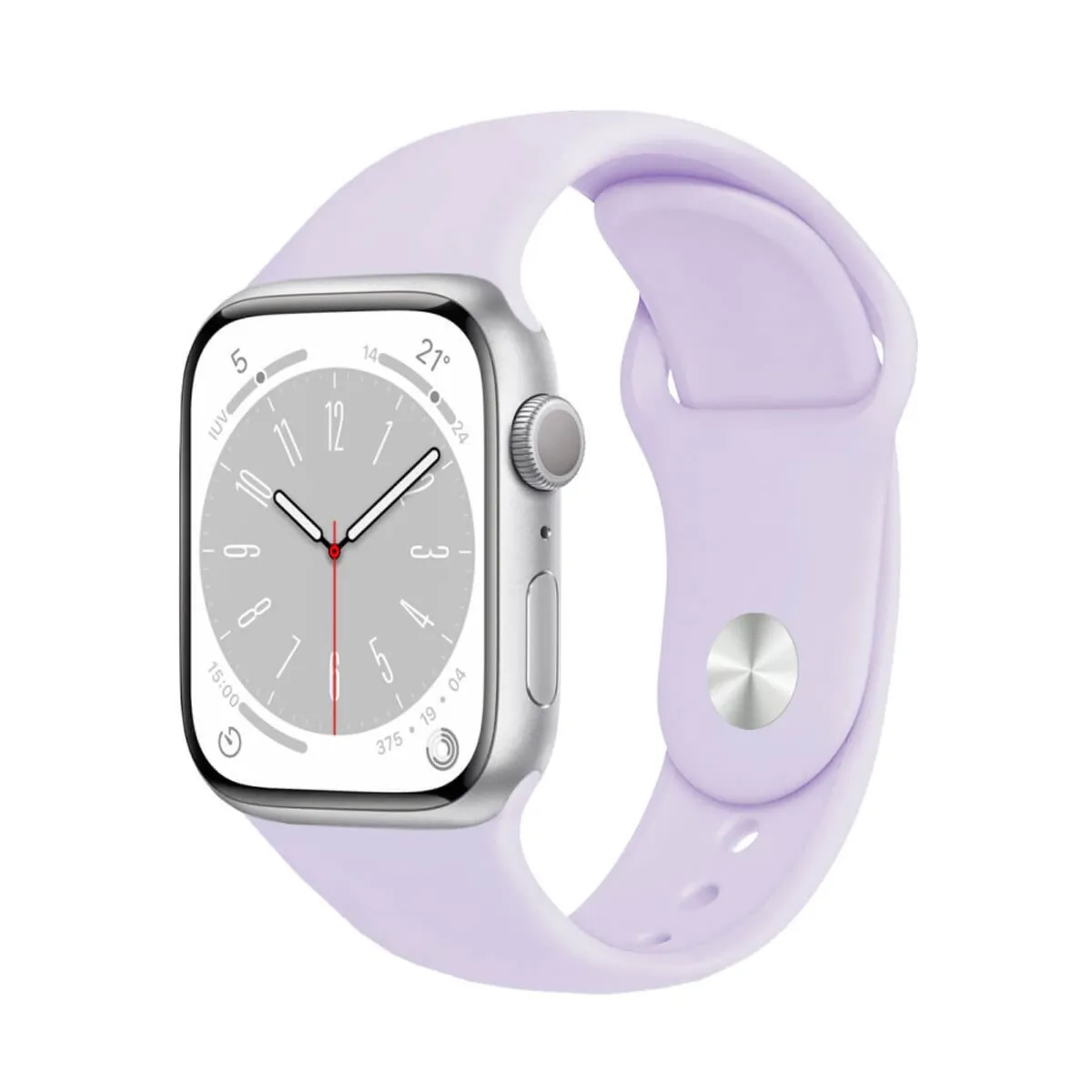 GENERICO - CORREA DE SILICONA PARA WATCH 38-40-41 MM MORADO LILA