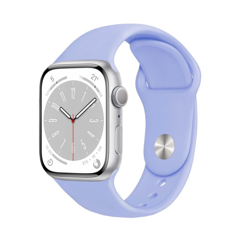 GENERICO - CORREA DE SILICONA PARA WATCH 38-40-41 MM MORADO LAVANDA