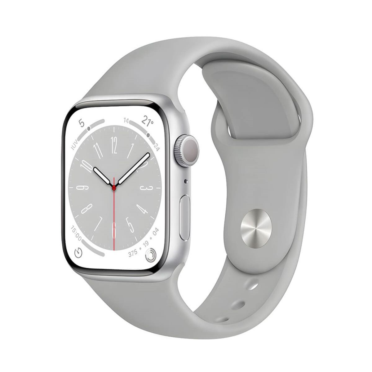 GENERICO - CORREA DE SILICONA PARA WATCH 38-40-41 MM GRIS PLOMO