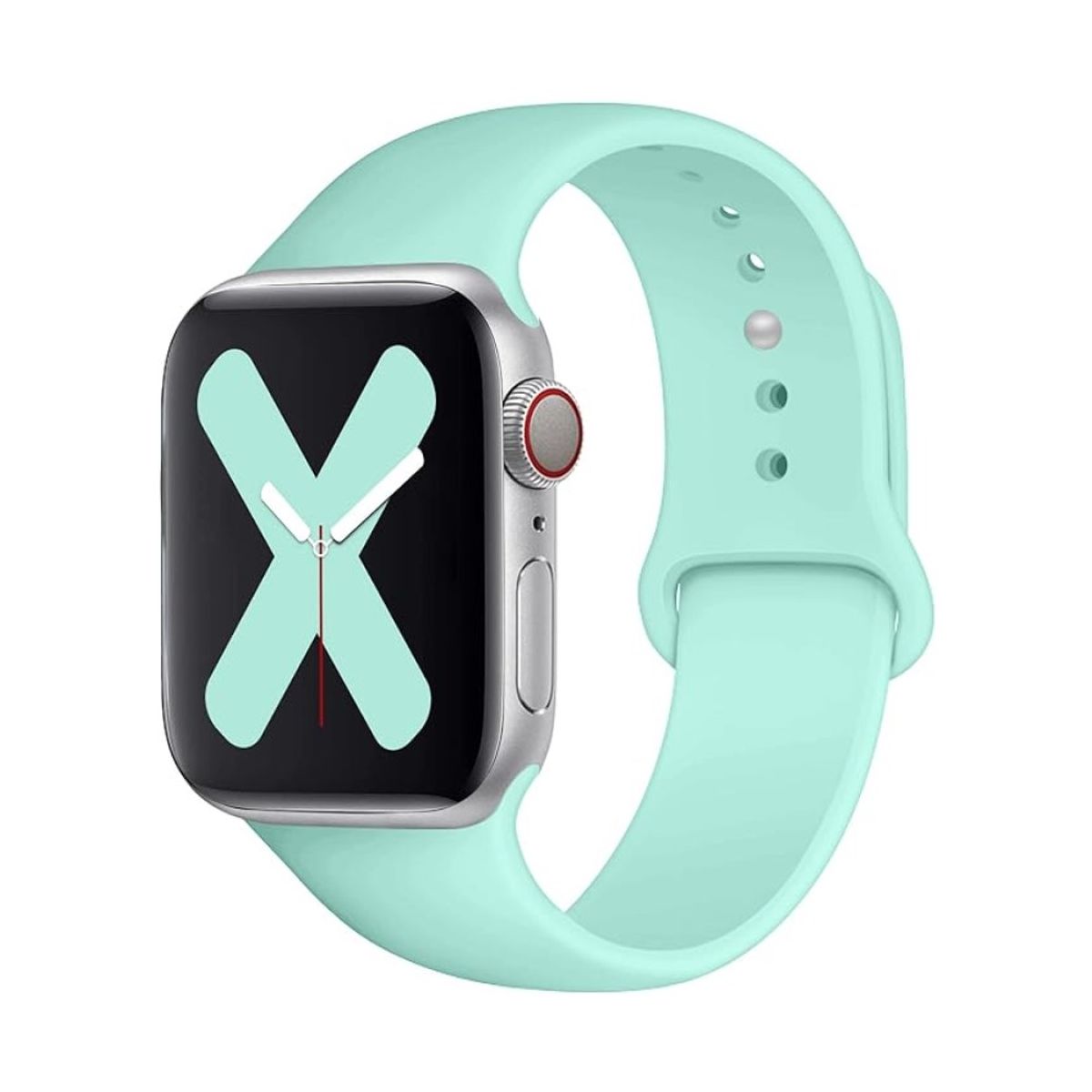 GENERICO - CORREA DE SILICONA PARA WATCH 38-40-41-42 MM VERDE CLARO